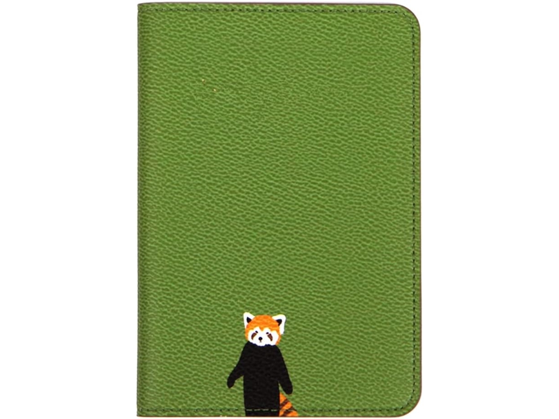 Porta-passaporte, Porta-passaporte Em Couro, Porta-passaporte Fofo, Cartão De Embarque, Cartão De Crédito(verde, Panda Pequeno)