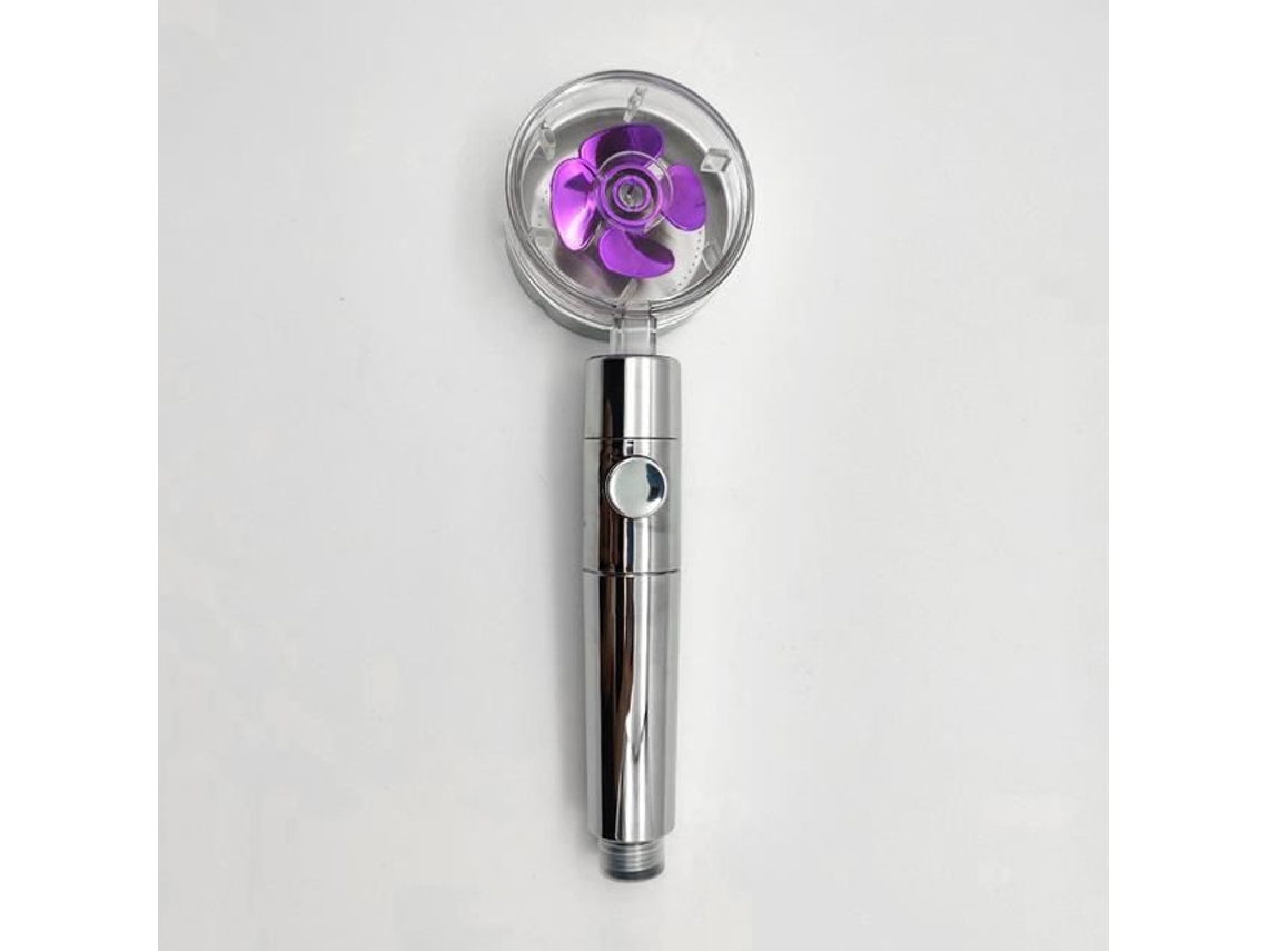 Cabeça de Chuveiro Roxo-Abs Ventilador Pequeno Giratório de 360 Graus Chuveiro de Alta Pressão Modo Chuva Economia de Água Banheiro YWEI