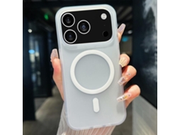 Capa Magsafe Transparente Em Tpu Híbrido Com Pc Para Iphone 17 Pro Max