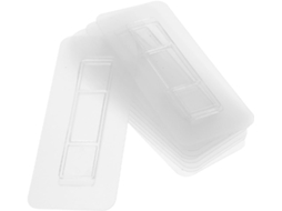 Pacote Com 50 Ganchos Adesivos Transparentes De Plástico Branco, Resistentes E Confiáveis.