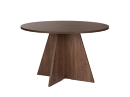 Mesa De Jantar Em Madeira Virella 120 X 120 X 75 Cm Nogueira Hanah Home