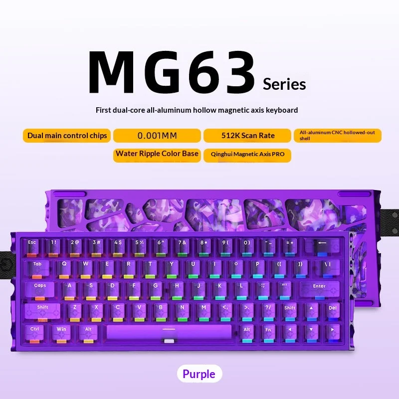 Teclado Gamer Com Fio (roxo) Rt0001mm 8000hz