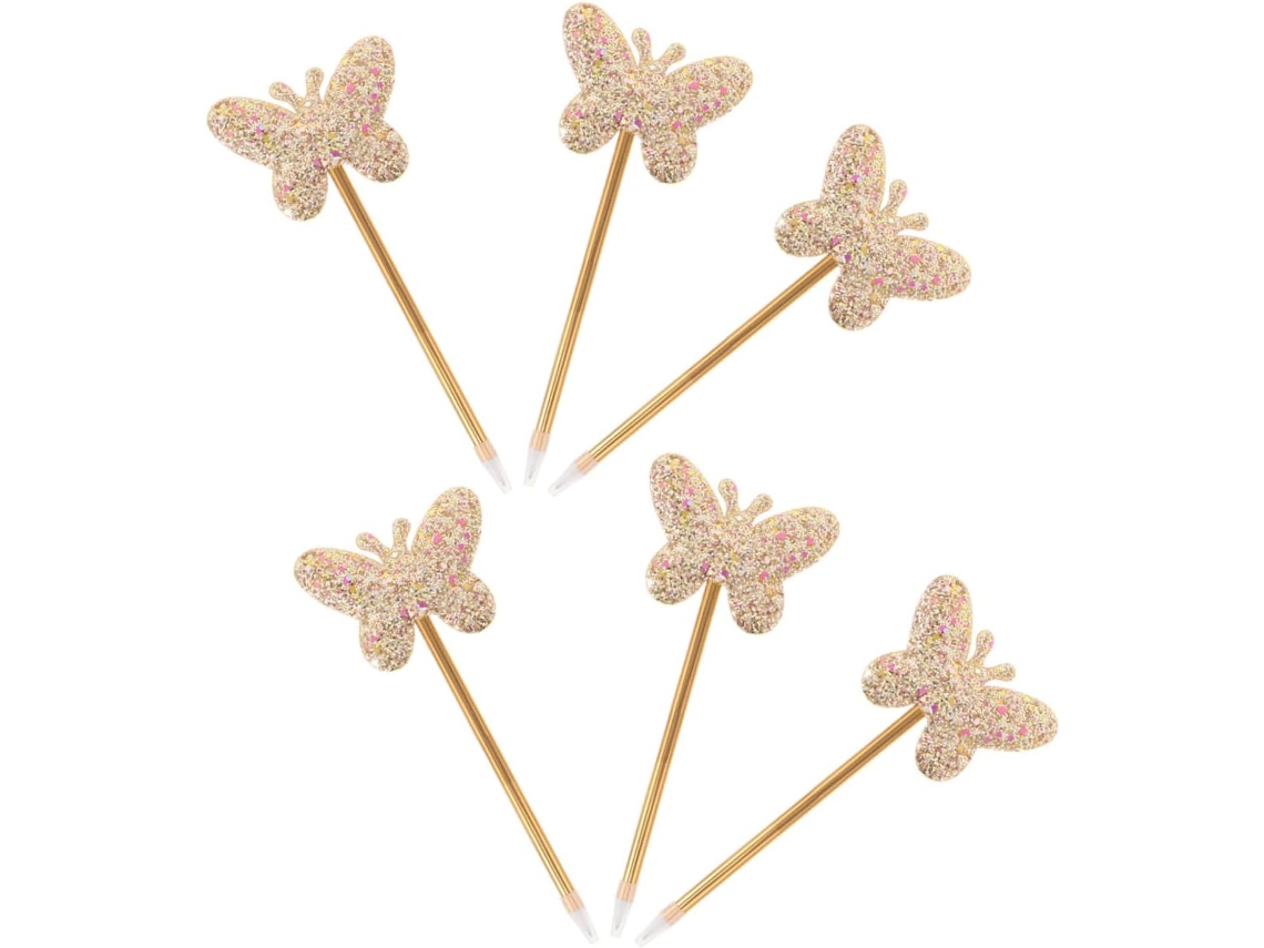 Conjunto De 6 Canetas Gel Borboleta Com Glitter, Fofas Para Escrita
