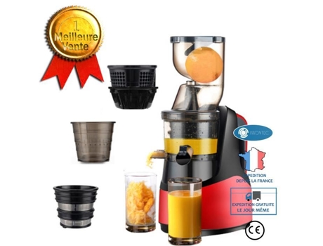 Espremedor Inn®, espremedor sem filtro, extrator de suco multifuncional, separador automático de suco de frutas e vegetais Lunavo