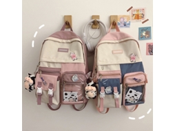 Mochila Tontop Ulzzang com desenho animado, transparente, estilo escolar EOOCOO