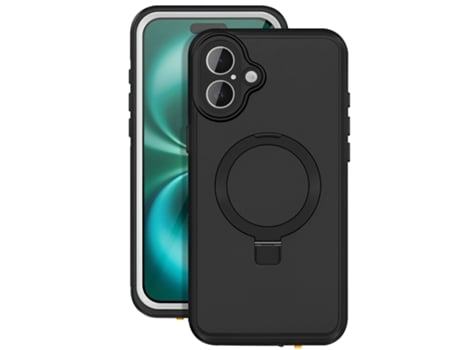 Redpepper Capa Para Iphone 16 Plus Magsafe Totalmente À Prova Dágua Ip68 Preto