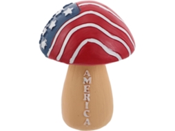 Kichouse Figuras Patrióticas para Jardim, Figuras de Cogumelos para Exterior, Decorações de Cogumelos em Resina para CHABERLU