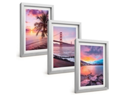 Composição De Quadros Paisagem Com Ponte Ao Pôr Do Sol Espelharte (3 Peças 20x30 Cm)