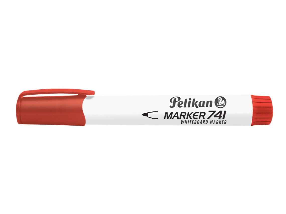 Marcador PELIKAN 741 10 peças ponta redonda vermelha