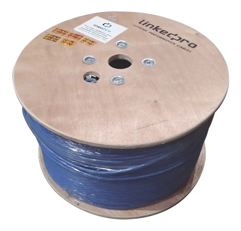 Cabo Bobina Utp Cat6 1000mts 4pares Azul Calibre 23vayotoy