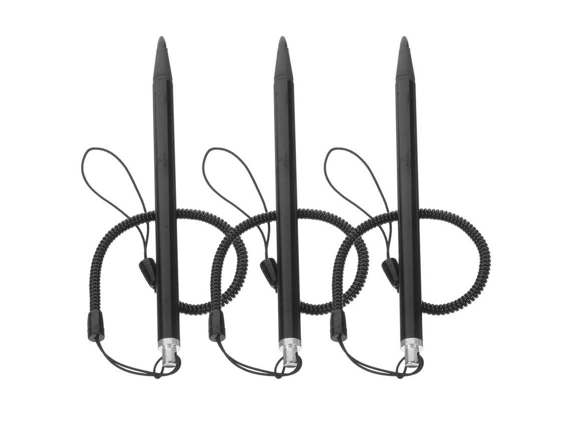 3 Lápices Ópticos Para Pantalla Táctil, Lápiz Capacitivo Portátil Con Cuerda De Resorte.