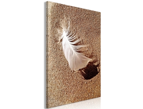 Quadro ARTGEIST Feather on the Sand (1 Part) Vertical (80x120)