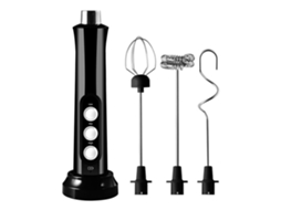 Batedor de Leite Elétrico Recarregável, Misturador de Alimentos, Espumador de Café, Liquidificador Portátil Preto SUNNY SPACES