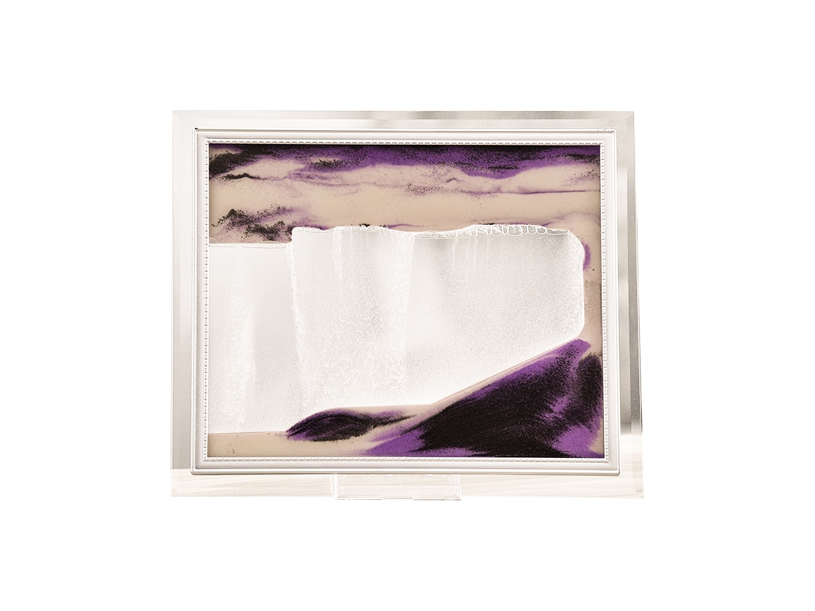 Laxiscreed Relógio De Areia 3d Preto, Branco E Roxo Para Decoração De Festas E Aniversários