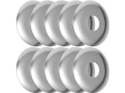 Kichouse Kit de 10 Protetores de Sprinklers em Aço Inoxidável com Tampa Expansível de Disco Único para Montagem na CHABERLU