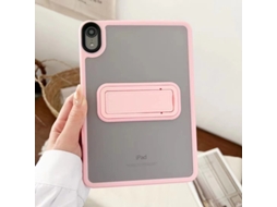 Capa Protetora Com Suporte Fosco De 10,2 Mm, Transparente, Cobertura Total, À Prova De Quedas, Rosa - Ipad Mini6/mini7 (2021/2024)