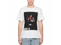 Rockinstone Rocky Movie Binded White White Adult T-shirt Size:xxxl