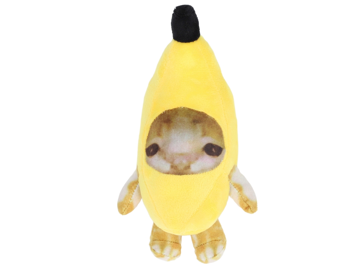 Mali boneco de Pelúcia Gato Banana Cute Soft Stuffed Animal Brinquedo Antistress Decor 20cm