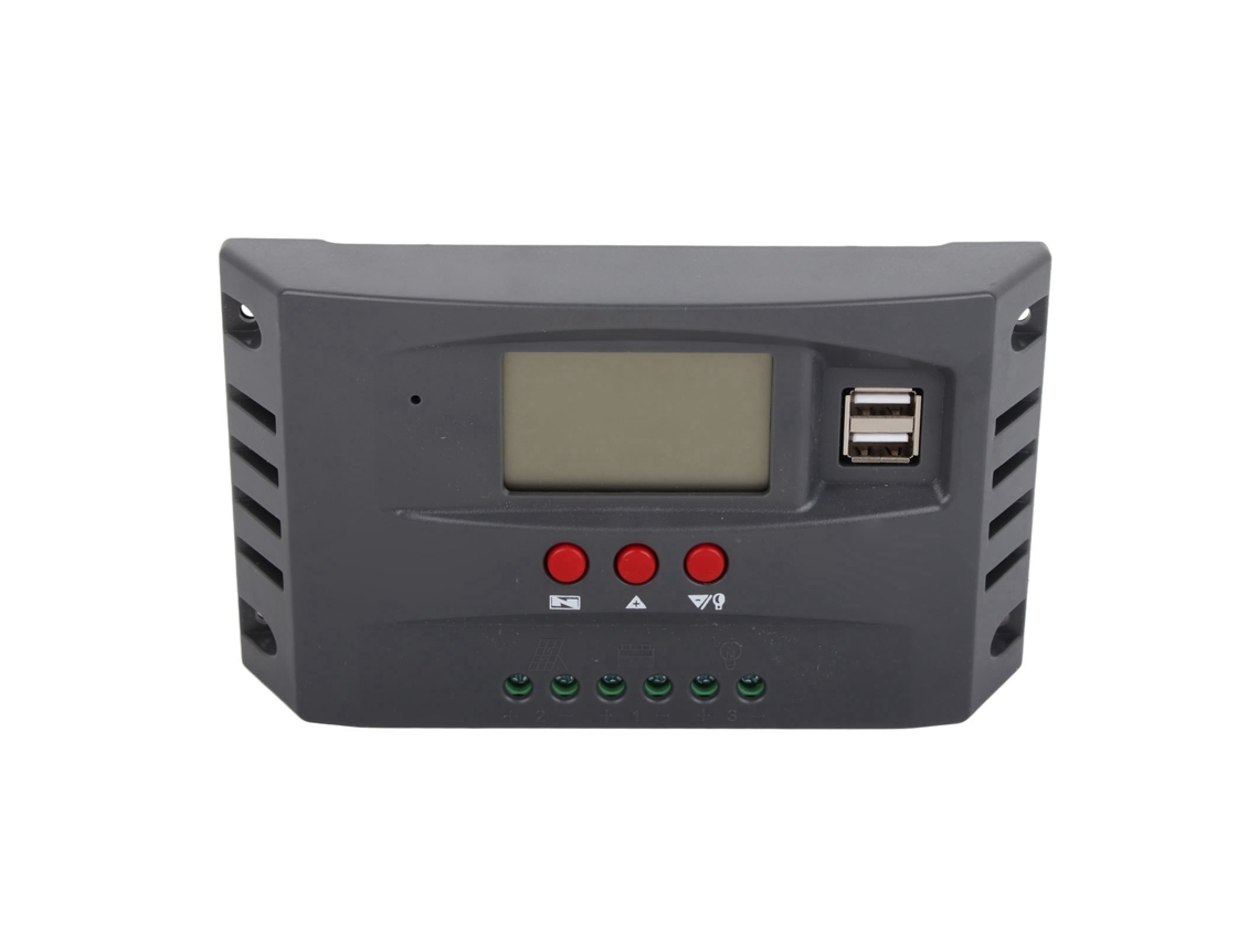Laxiscreed Controlador De Carga Solar Mppt Com Ecrã Colorido Lcd Para 12v E 24v