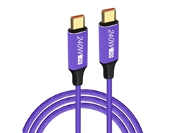 Cabo Usb-c Para Usb-c 5a 240w Com Carregamento Rápido Pd Qc3.0 E Transmiss?o De Dados, 1m/2m De Comprimento