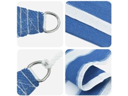 Maison Exclusive - Vela De Sombra 4,5 X 4,5 M Hdpe Quadrado Azul E Branco