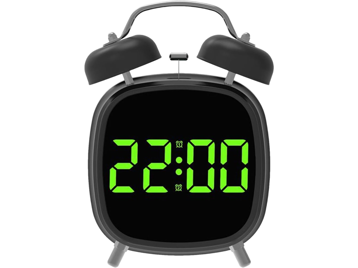Despertador Com Alarme Alto E Nítido, 12x8x18cm, Temporizador Para Dormir No Quarto, Temporizador Para Sala De Aula