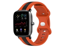 Pulseira De Silicone Bicolor Com Fecho Borboleta De 20 Mm Para Amazfit Gts 2 Mini