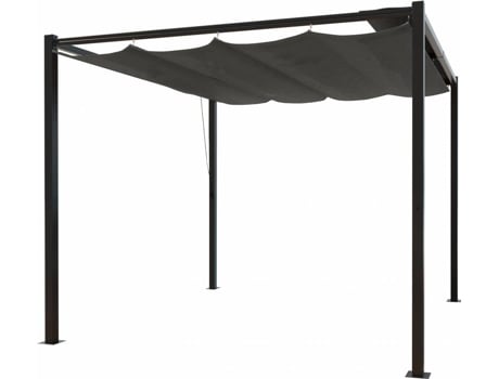 Pérgula CONCEPT U (Cinzento - Poliéster - 300x300x224 cm)