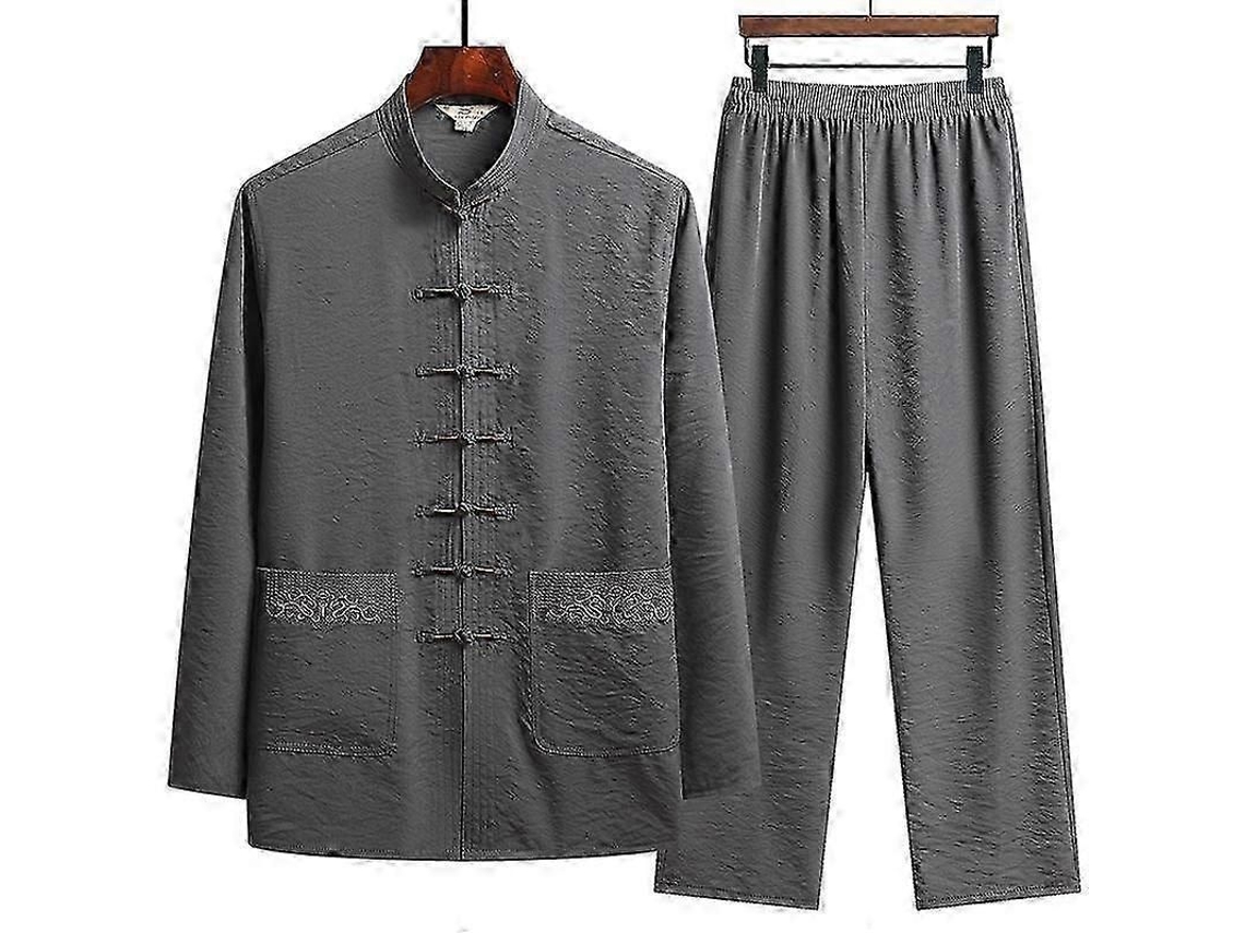 Camiseta Para Homem Em Linho E Algodão - Lavagem À Mão Fria, Passar A Temperatura Normal Cinza Escuro
