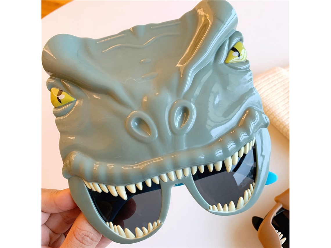 Mali óculos Dinossauro Cartoon Fofo Infantil Props de Fotografia Festa Aniversário Cosplay Cinza