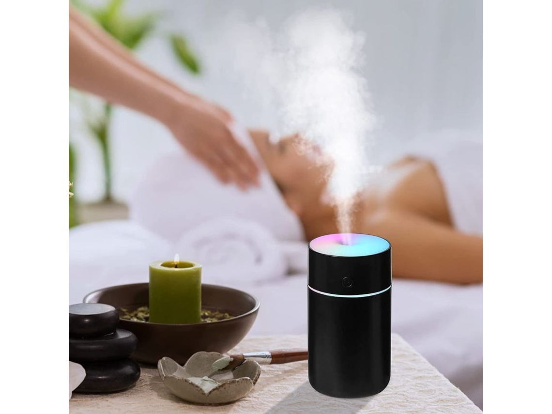 Difusor de aroma Nova Line com luz de velas, USB, umidificador portátil para casa e carro