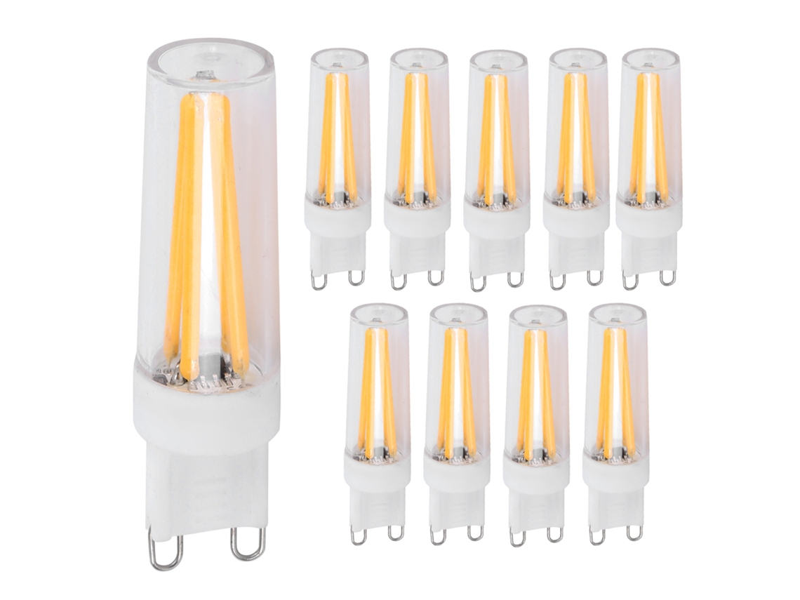 10pcs Lâmpada G9 3w Led 110v Branco Quente para Teto | S/MARCA
