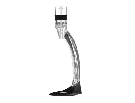 Arejador de Vinho com Base LUDI-VIN 41892 (Preto)