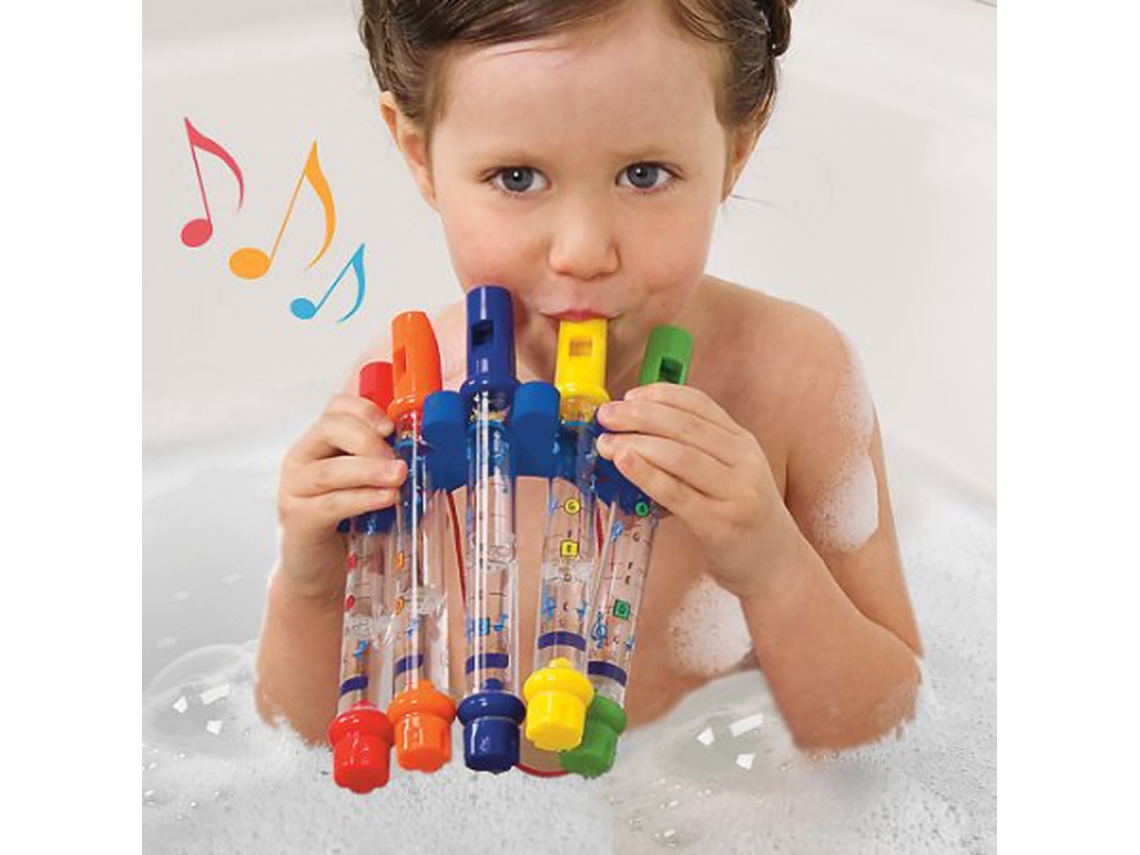 Ats flautas de Água Brinquedo de Banho para Crianças Brinquedo de Banho em Plástico para Crianças