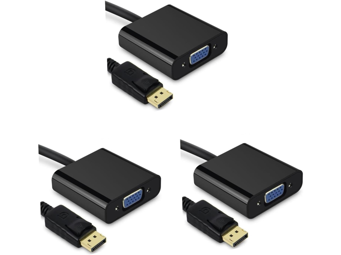 Conjunto De 6 Cabos Adaptadores Vga Com Áudio Para Projetor E Projetor.