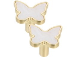 Mikikit Conjunto De 2-puxadores Borboleta Simples Para Gavetas E Portas Armários Cozinha