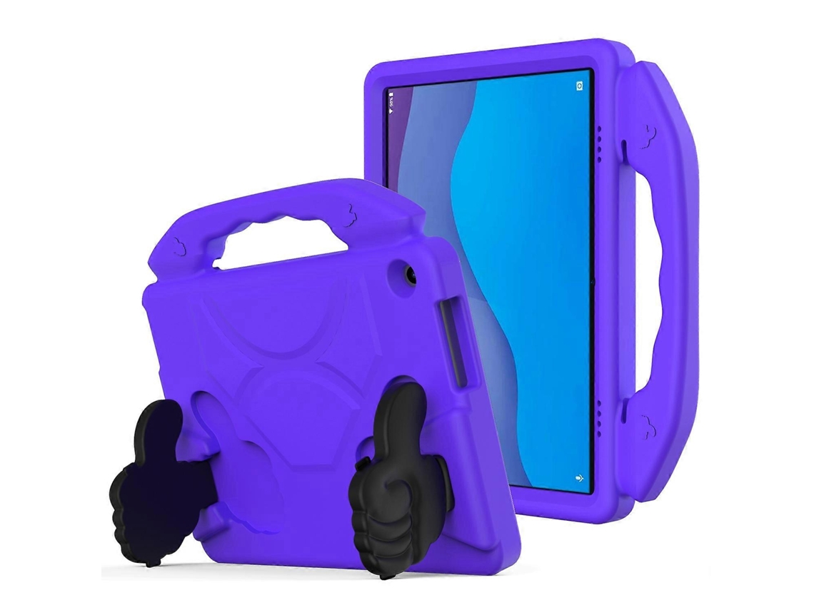 Capa Para Tablet Lenovo Tab M10 Hd 10.1 Tb-x505f/x505n Em Eva Resistente A Impactos Com Suporte Para Polegar