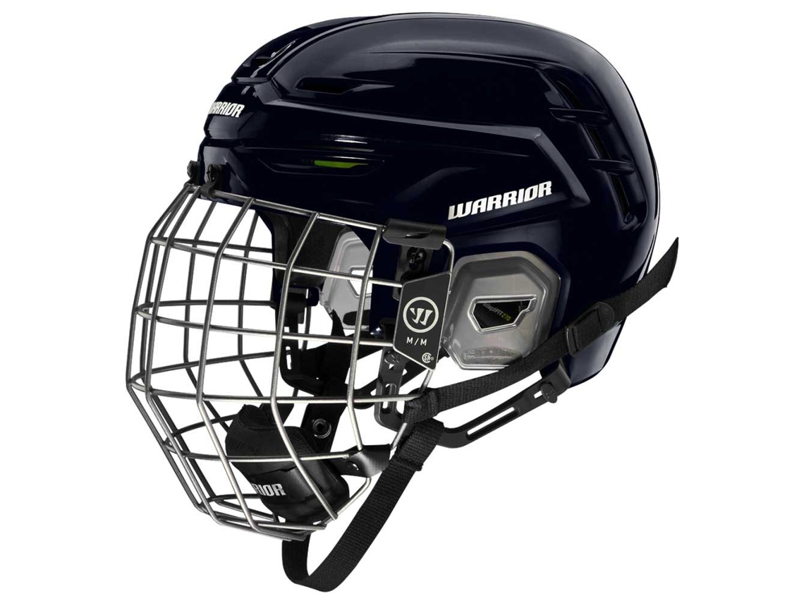 Capacete de Hóquei no Gelo Alpha Pro Combo Preto Mwarrior