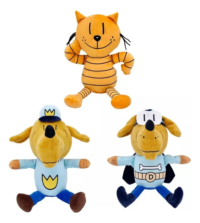 Boneco De Pelúcia Dog Man Dogman, Presente De Natal, 3 Peçasvayotoy