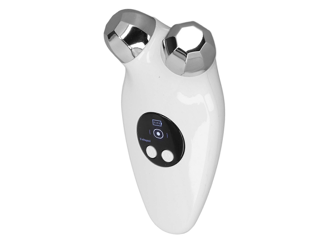 Massageador facial de microcorrente, rolo antienvelhecimento, 3 modos, dispositivo de contorno facial, Aquaforge branco