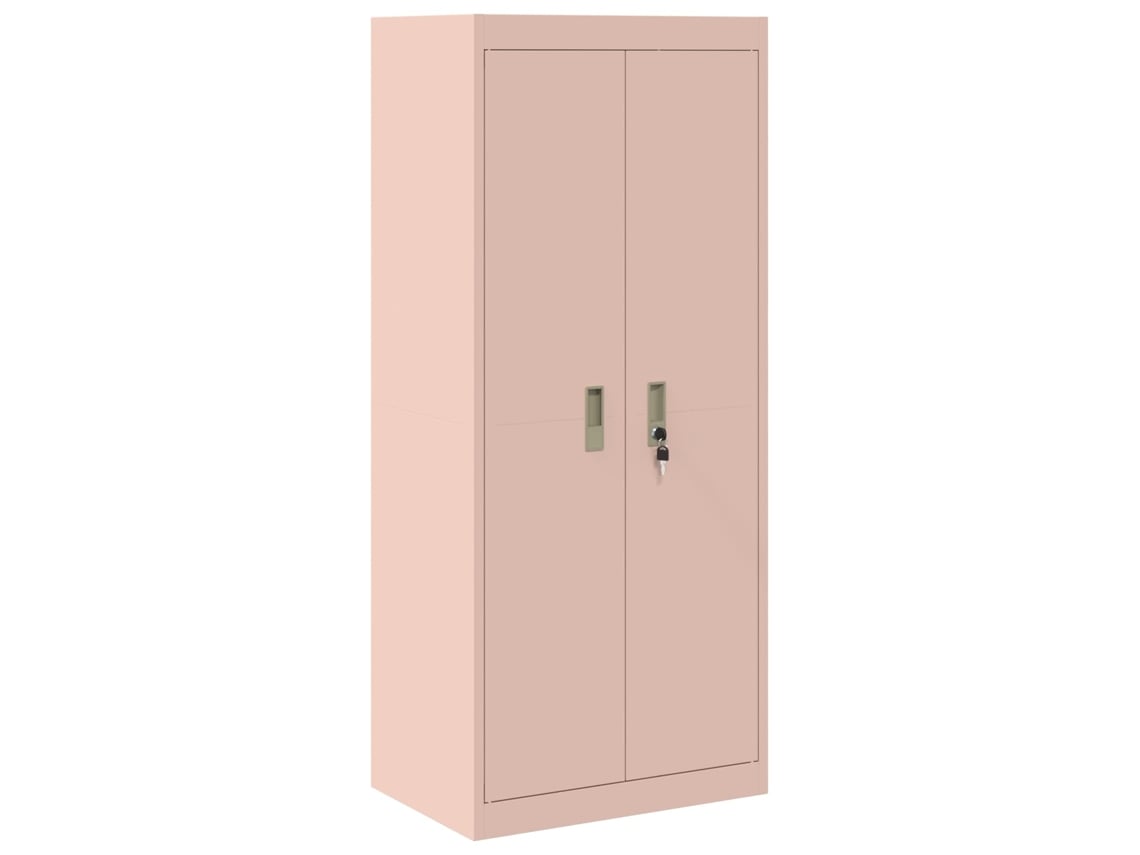 Armário de Arrumação Rosa 60 X 40 X 140 Cm Aço VIDAXL