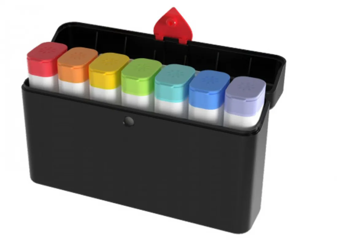 Organizador Semanal de Comprimidos EIFSON com Compartimento Separado Sem Bpa (preto)