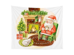 Tapeçaria De Natal Decoração De Quarto Pano De Fundo De Natal Cama Pendurada Pano Moído Cgt049 Olysi Shop