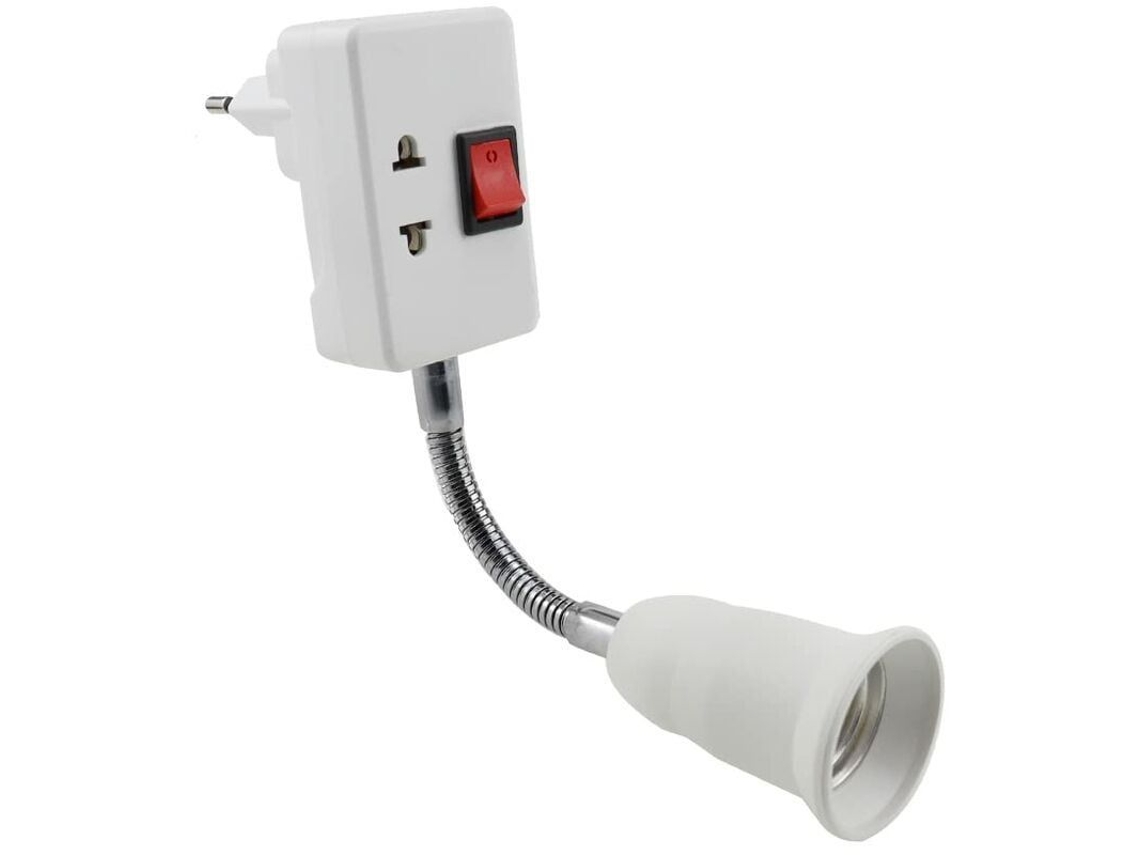 Base E27 com interruptor ajustável 360 graus Nova LINE sem lâmpada para mesa de leitura S/MARCA