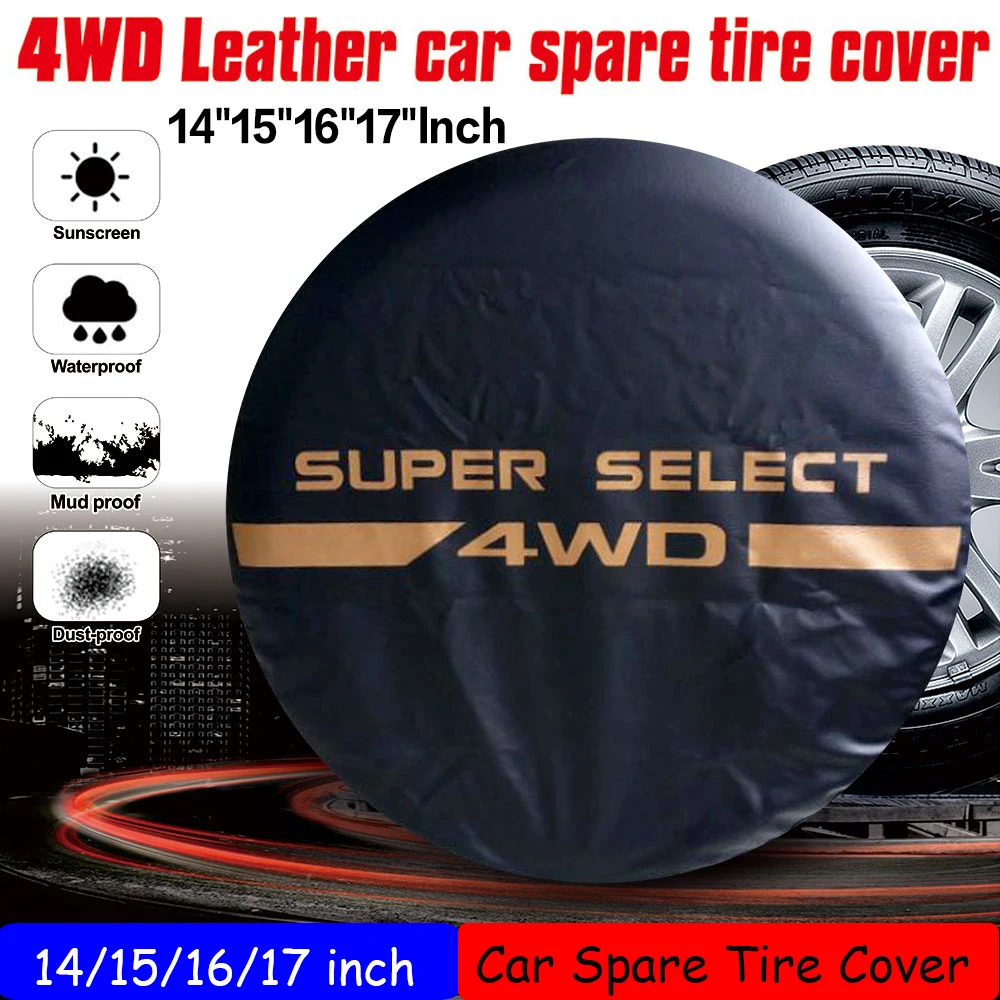 Capa De Estepe Impermeável Em Pvc Para Mitsubishi Pajero 4x4 De 17 Polegadas.