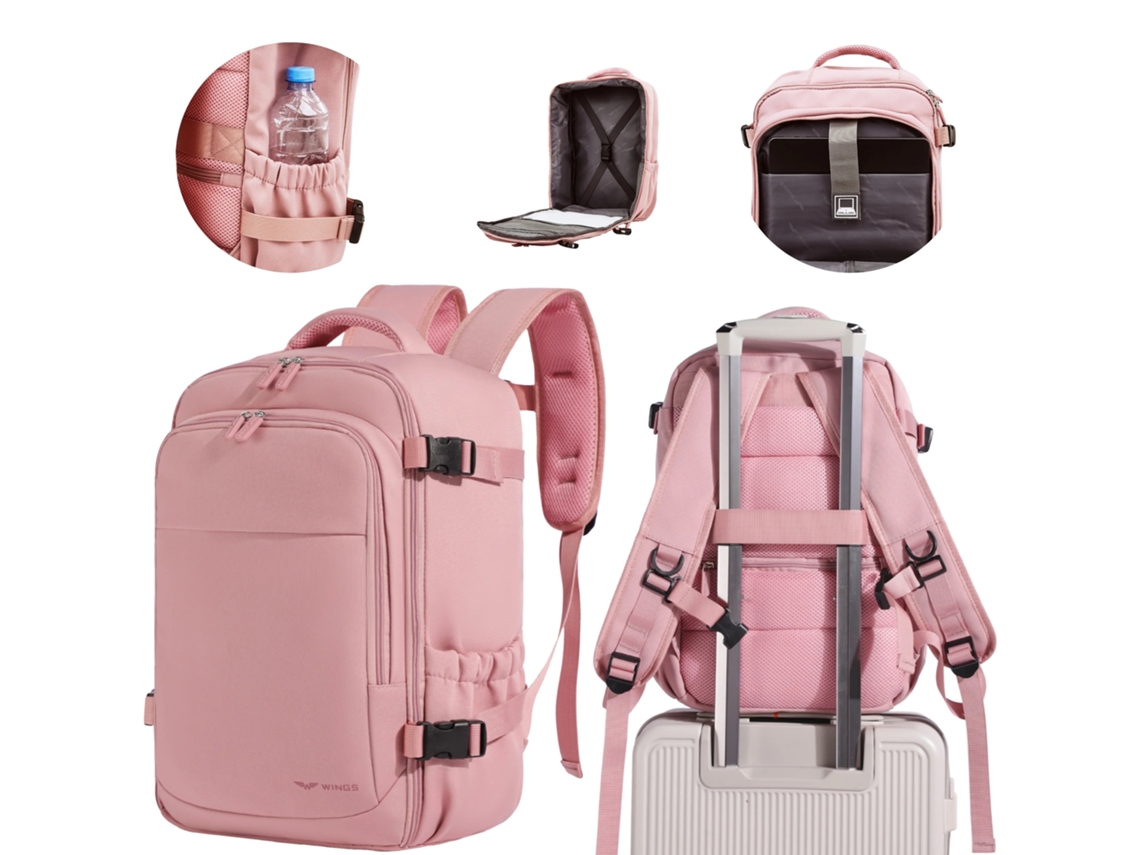 Mochila, Bolso Impermeável, Design Leve, Rosa