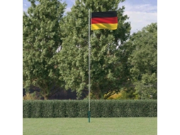 Vidaxl Bandeira Da Alemanha E Mastro 6,08 M Alumínio