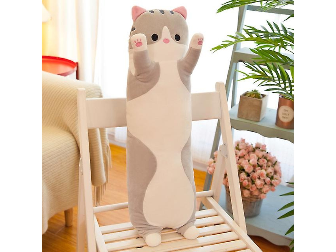 Travesseiro De Pelúcia Longo E Macio Para Gatos, Brinquedo De Pelúcia Para Descanso De Escritório, Travesseiro Para Dormir, Decoração De Casa, Boneca