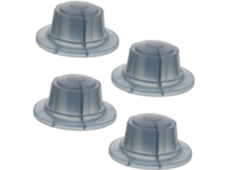 4 Tampas de Plástico para Porcas Ventilador. Fácil Instalação. Compatível com Ventiladores Elétricos CHABERLU