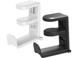 Suporte Para Fone De Ouvido Com Gancho, Conjunto De 2 Unidades, Suporte De Mesa Giratório 360° Com Clipe Para Cabo
